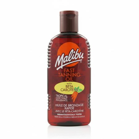 Malibu Fast Tanning Oil with Carotene 200ml – Intensive Bronzing Oil