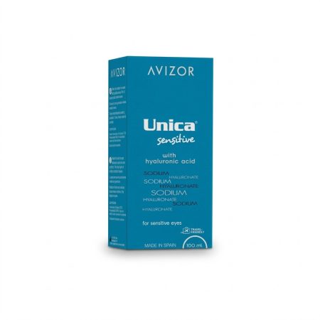 Avizor Unica Sensitive Multi-Purpose Contact Lens Solution – 100 mL Gentle Formula