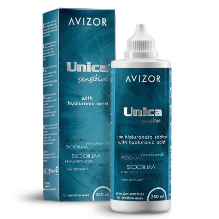 Avizor Unica Sensitive Multi-Purpose Contact Lens Solution – 350 mL Gentle Formula