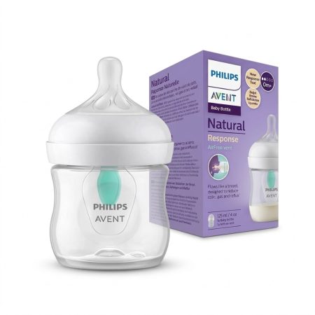 Philips Avent Natural 3.0 Baby Feeding Bottle 125ml – Natural Response Nipple, Anti-Colic Design