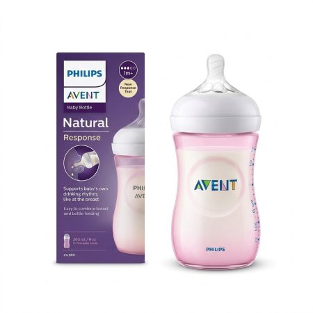 Philips Avent Natural 3.0 Baby Feeding Bottle 260ml with AirFree Vent – Anti-Colic Wide Neck Bottle