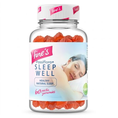 Fine’s Passiflora + Melatonin Sleep Gummies – 60 Count Natural Sleep Support for Adults