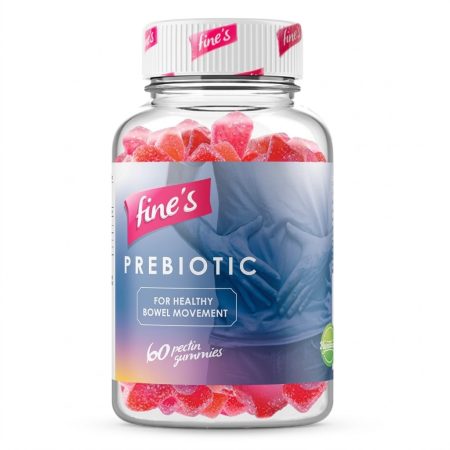Fine’s Prebiotic Gummies – 60 Count Digestive Health & Gut Support Supplement