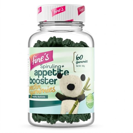 Fine’s Spirulina + Appetite Booster Gummies for Kids – 60 Count Chewable Nutritional Support