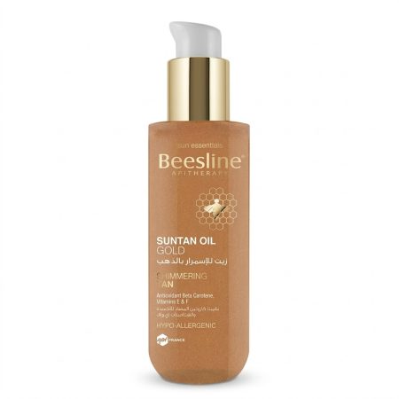 Beesline Suntan Oil Gold 230 ml – Nourishing Tanning Oil for Radiant Sun-Kissed Skin