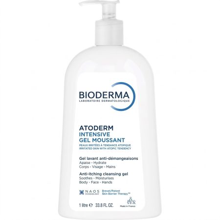 Bioderma Atoderm Intensive Gel Moussant 500 ml – Gentle Purifying Cleansing Gel for Very Dry & Sensitive Skin