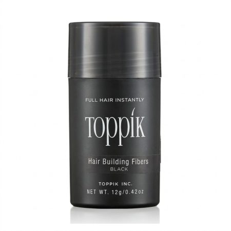 Toppik Hair Building Fibers Black 12g – Keratin Hair Thickening Fibers for Thinning Hair
