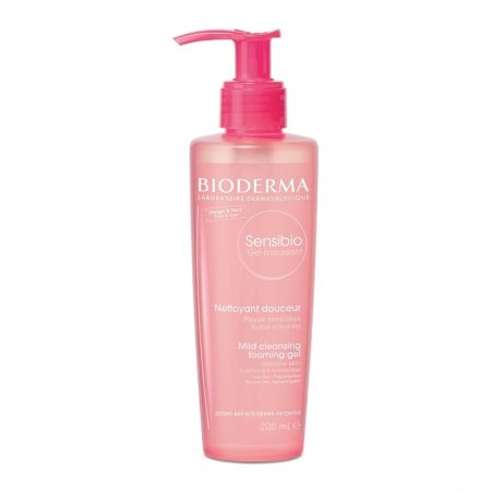 Bioderma Sensibio Gel Moussant 200 ml – Gentle Soap‑Free Foaming Cleanser for Sensitive Skin