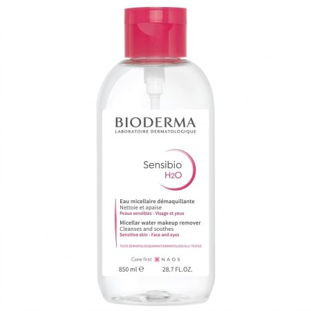 Bioderma Sensibio H2O Micellar Cleansing Water 850 ml – Gentle Makeup Remover for Sensitive Skin
