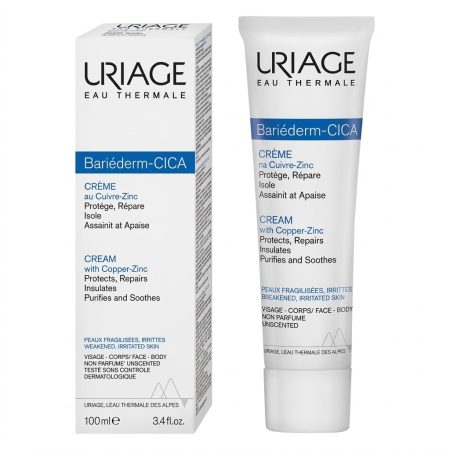 Uriage Bariéderm Cica Cream – Repairing & Protective Skin Barrier Cream – 100 ml
