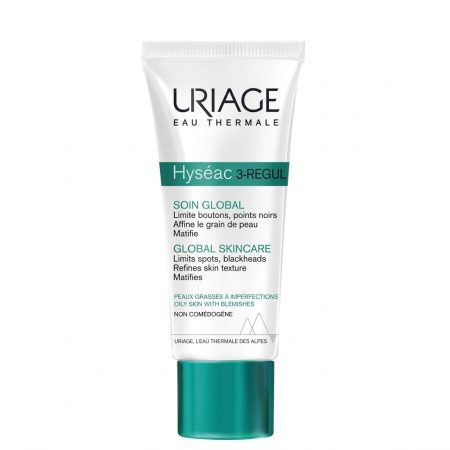 Uriage Hyséac 3-Regul+ Global Skin Care – Anti-Blemish Treatment for Oily & Acne-Prone Skin – 40 ml
