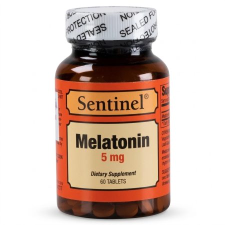 Sentinel Melatonin 5 mg Tablets – Gentle Sleep Support Supplement (60 Tablets)
