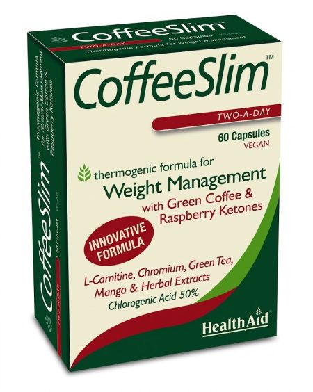 Health Aid Coffee Slim Capsules – 60 Count Blister Pack