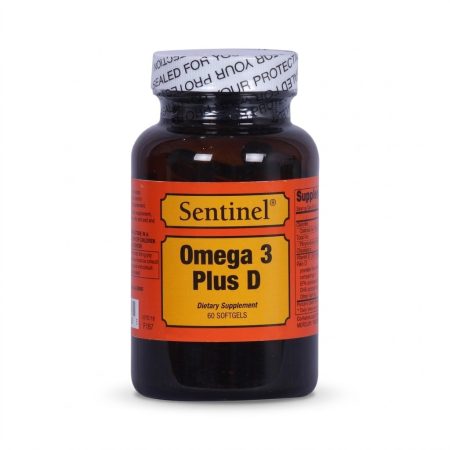Sentinel Omega 3 Plus Vitamin D Softgel Capsules – Heart, Brain & Bone Support