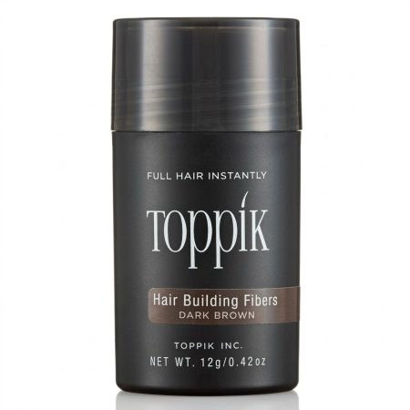 Toppik Hair Building Fibers Dark Brown 12g – Keratin Hair Thickening Fibers for Thinning Hair