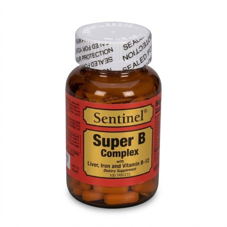 Sentinel Super B-Complex Tablets – 100 Count | Energy, Metabolism & Nervous System Support