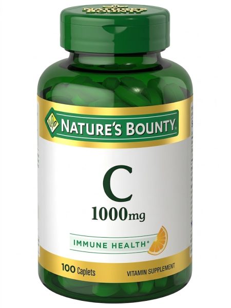 Natures Bounty  Vitamin C 1000 mg Capsules – 100 Count | Immune Support & Antioxidant Formula