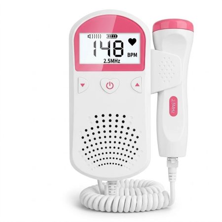 Fetal Doppler Heartbeat Monitor – Portable Prenatal Baby Heart Rate Detector