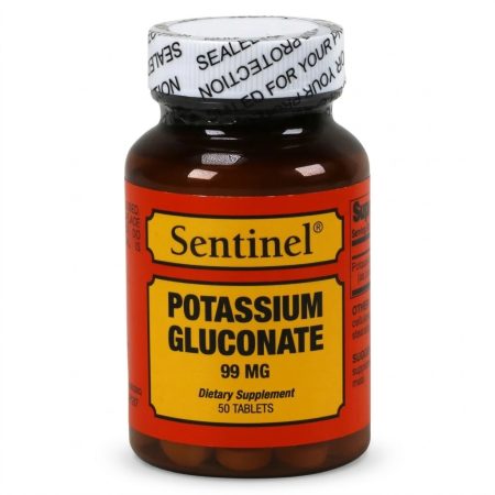 Sentinel Potassium Gluconate 99 mg Tablets – 50 Count