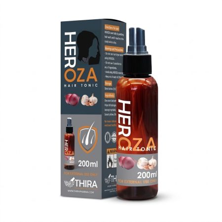 Heroza Hair Growth Spray 200ml – Garlic & Onion Hair Tonic for Hair Strength and Scalp Care