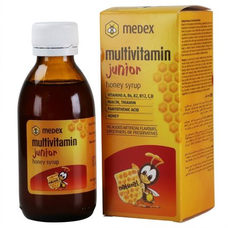 Medex Multivitamins Junior Honey Syrup 150 ml – Nutritional Support Syrup for Children