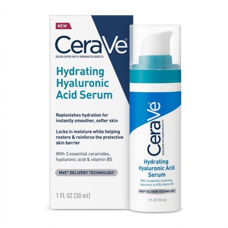 CeraVe Hydrating Hyaluronic Acid Serum – Deep Moisture & Skin Barrier Support – 30ml