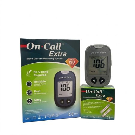 On Call Extra Blood Glucose Monitoring Kit with 50 Test Strips
