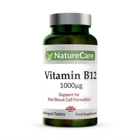Nature Care Vitamin B12 1000 mcg Sublingual Tablets – 60 Count | Energy & Nervous System Support