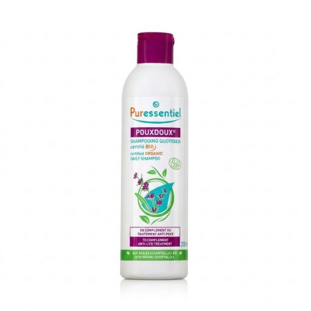 Puressentiel Pouxdoux Organic Anti‑Lice Shampoo 200ml – Natural Daily Shampoo for Scalp Hygiene and Lice Support