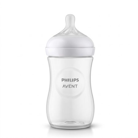 Philips Avent Natural 3.0 Baby Feeding Bottle 260ml – Natural Response Nipple, Anti-Colic Wide Neck Bottle