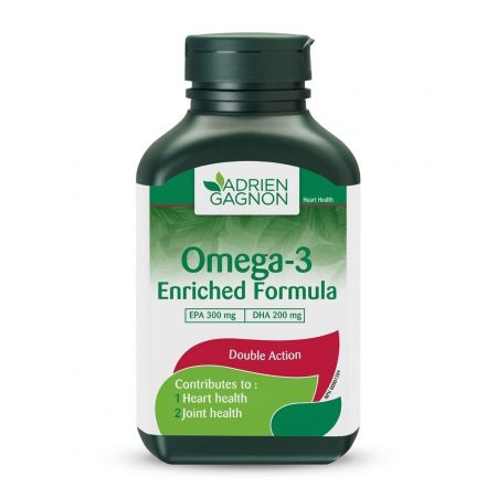 Adrien Gagnon Omega-3 Fish Oil Softgels 1000mg – Heart & Brain Support – 40 Capsules