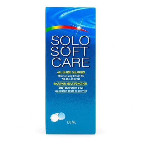 Solo Soft Care Multi-Purpose Contact Lens Solution – 130 mL Gentle Cleaning & Comfort