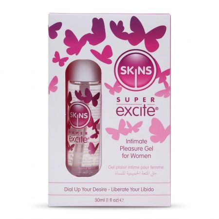 Skins Super Excite Intimate Pleasure Gel for Women 30ml – Water-Based Sensory Enhancement Gel