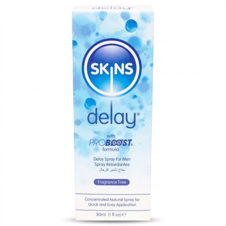 Skins Delay Spray with ProBoost Formula for Men 30ml – Fast-Absorbing Control Spray