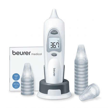 Beurer FT 58 Infrared Ear Thermometer with Protective Caps and Memory Function