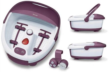 Beurer FB 21 Foot Bath Massager – Relaxing Foot Spa with Bubble and Vibration Massage