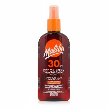Malibu SPF 30 Dry Oil Spray 200ml – Lightweight Sun Protection for Face & Body