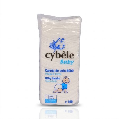 Cybele Baby Swabs – Soft Cotton Face & Body Swabs – 100 Pieces