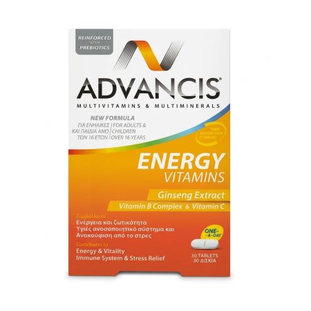 Advancis Energy Vitamin Tablets – Daily Energy & Vitality Support – 30 Tablets