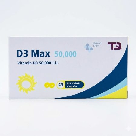 D3 Max Vitamin D3 50,000 IU Capsules – High Strength Bone & Immune Support – 10 Capsules