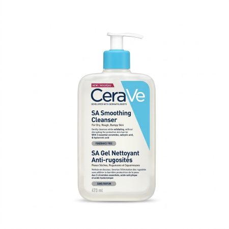 CeraVe SA Smoothing Cleanser with Salicylic Acid for Rough & Bumpy Skin – 473ml