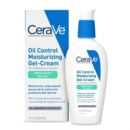 CeraVe Oil Control Moisturising Gel-Cream for Oily & Combination Skin – Lightweight Hydration – 52ml