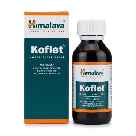 Himalaya Koflet Herbal Cough Syrup 100 ml – Natural Relief for Dry & Productive Cough