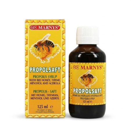 Marnys Propolsaft Propolis Syrup 125 ml – Natural Immune Support & Throat Soothing Formula