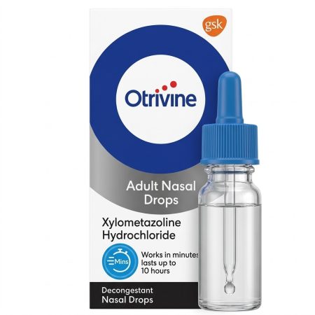 Otrivin  Adult 0.1% Nasal Drops – Fast Relief from Congestion
