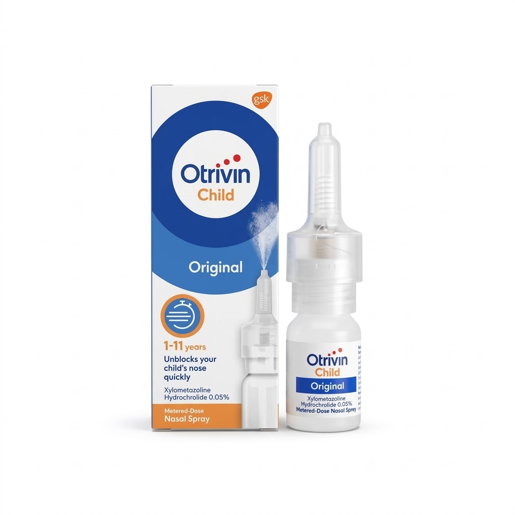 Otrivin Child 0.05% Nasal Spray – 10 ml | Gentle Congestion Relief for Children
