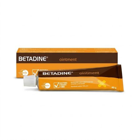 Betadine Antiseptic Ointment 40 g – Povidone-Iodine Infection Protection for Minor Cuts & Wounds