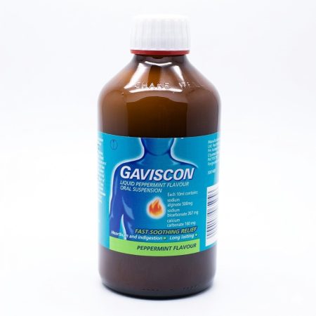 Gaviscon Peppermint Liquid 600 ml – Fast-Acting Heartburn & Indigestion Relief