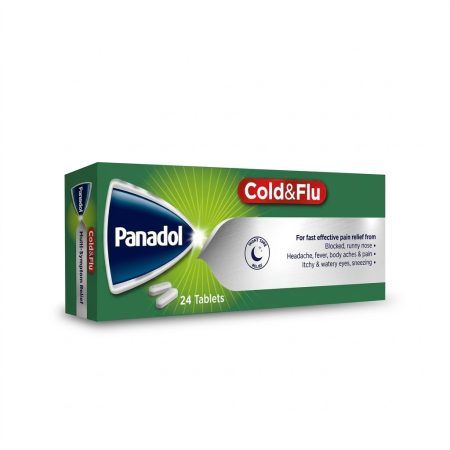 Panadol Cold & Flu Green Tablets 24s – Daytime Relief for Cold, Flu & Congestion
