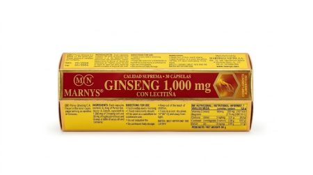 Marnys  Ginseng 1000 mg Capsules 30s – Natural Energy & Vitality Support Supplement